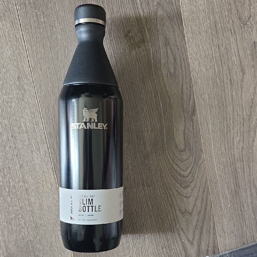 Stanley Black and Silver Slim Bottle